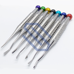 NOUVEAU Ensemble de 7 Élévateurs Luxateurs PDL à Pointes Précises pour Chirurgie Dentaire et Vétérinaire - Product Image 6