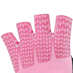 Gants de course de vélo élégants pour enfants, nouveau Design, personnalisé, courts et à la mode, noir et rose, - Product Image 5