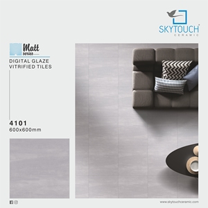 Nouvelle collection de 2021 carreaux de sol en céramique de couleur gris kakhi mat fini 600x600mm pour mur de salon - Product Image 4