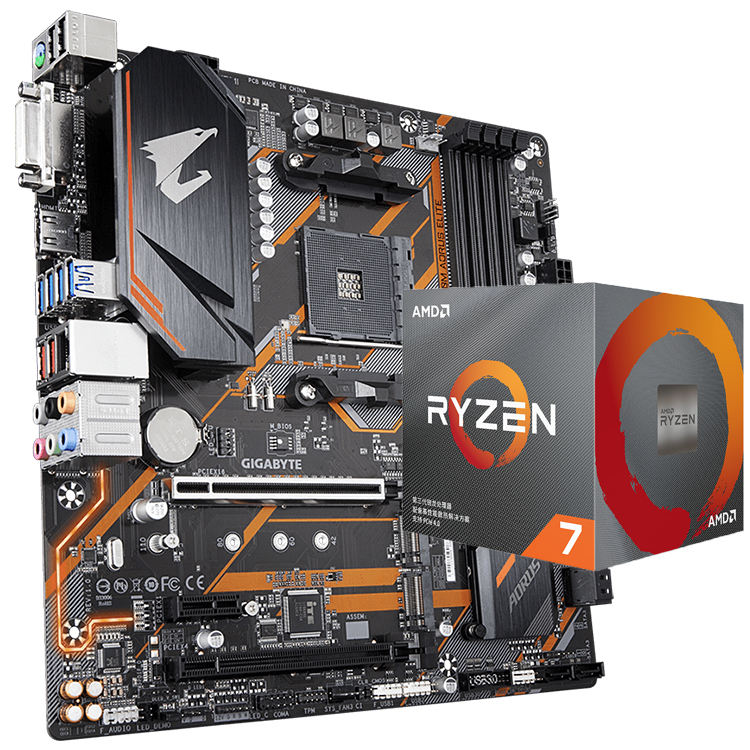 GIGABYTE B450M AORUS ELITE GAMING Motherboard - AMD Ryzen Support
