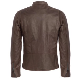 Vestes en cuir de moto de haute qualité, vestes de moto classiques, vestes en cuir sur mesure, design slim fit, couleur unie - Product Image 5