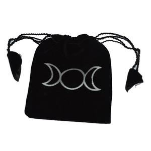 Get Double Moon Printed on Black Pouch | Double Moon Printed on Black Pouch Supplier - Product Image 1
