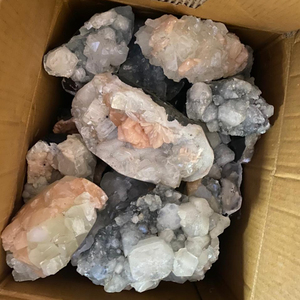 Minéraux pierre précieuse Feng Shui Aashim Agate vente en gros, 5 kilogrammes de minéraux d'apophyllite fait à la main, métapultique 1-7 jours cadeau d'affaires - Product Image 1