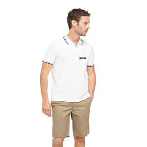 Polo de conception professionnelle pour hommes, couleur noire avec short personnalisé à vendre - Product Image 6