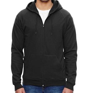 Sweat à capuche bleu et gris de haute qualité avec fermeture à glissière Matériau confortable et durable Conception d'impression personnalisée pour l'hiver - Product Image 4