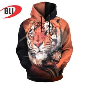 เสื้อฮู้ดแบบสวมหัวพิมพ์ซับลิเมชันสำหรับผู้ชายผ้าฟลีซผ้าฝ้ายโพลีเอสเตอร์100% ดีไซน์ตามสั่งพร้อมโลโก้แบรนด์สำหรับทุกเพศ - Product Image 1