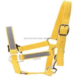 Licol de cheval en nylon réfléchissant haute visibilité, réglable, réfléchissant, pour la nuit, l'équitation de cheval avec matériel réglable - Product Image 2