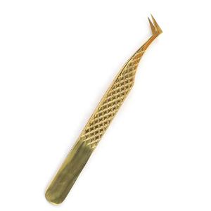 Stainless Steel Diamond Grip <b>Eyelash</b> Extension <b>Tweezers</b> Volume <b>Tweezers</b> Custom Fiber Tip <b>Eyelash</b> <b>Tweezers</b> - Product Image 4