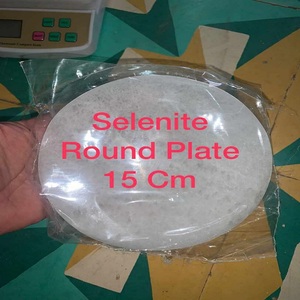 คริสตัลธรรมชาติขายส่ง Agate Selenite แกะสลักชาร์จรอบรูปร่างแผ่นซูเปอร์คุณภาพที่มีอยู่ - Product Image 3