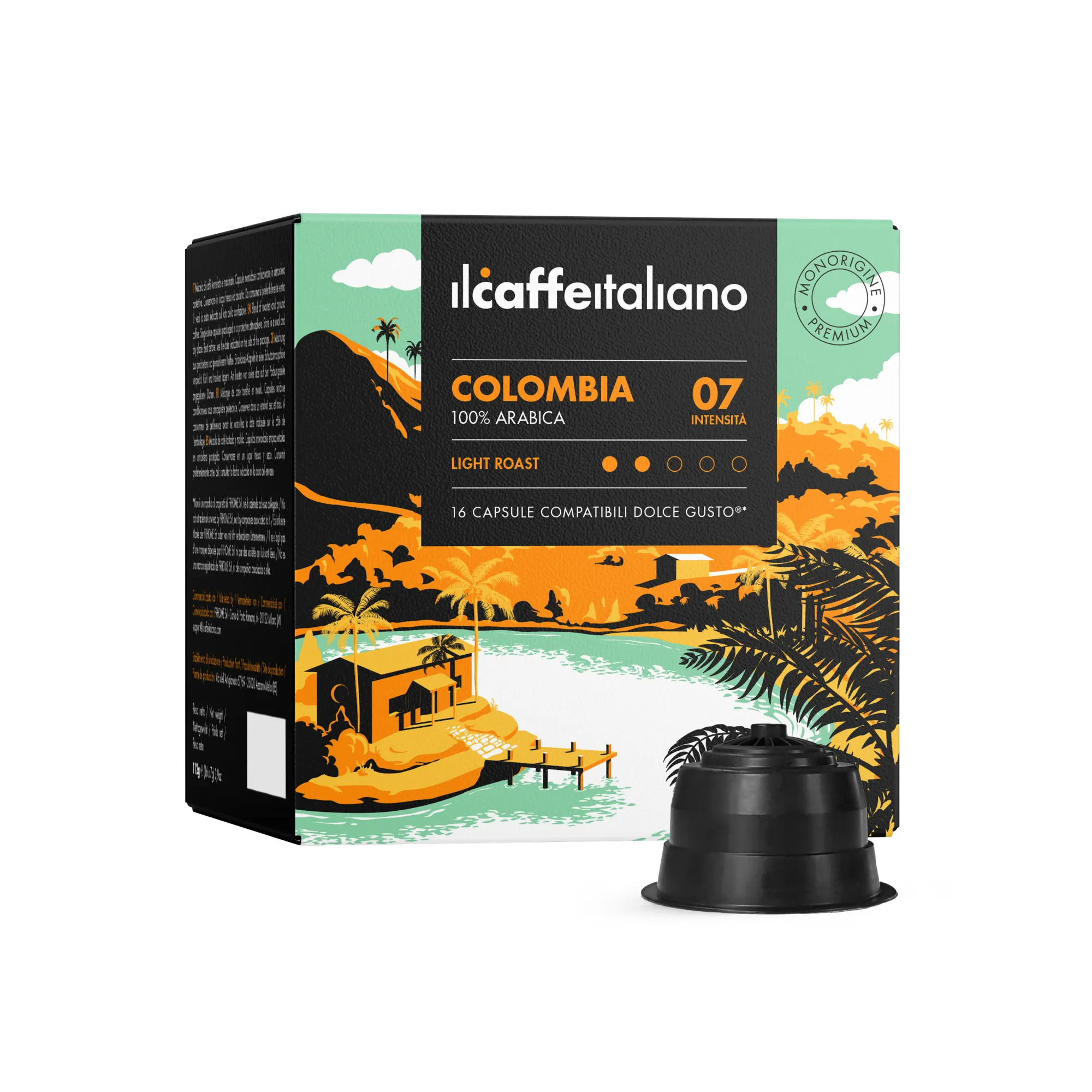 इटली में किए गए-48 कॉफी कैप्सूल संगत डोल्से उत्साह (आर) *-कोलम्बिया-संगत कॉफी कैप्सूल