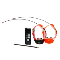 Impermeable para 2 perro gps tracker collar para la caza de tarjeta sim GPS-25002