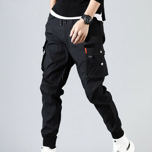 Hip Hop Style Mens Cargo <b>Trousers</b> <b>Elasticated</b> Drawstring Style Custom Made High Quality Jogger <b>Trouser</b> with High Quality Stuff - Product Image 3