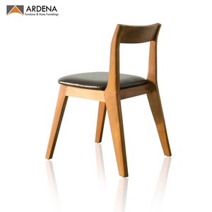 Chaises de salle à manger en bois massif design moderne du milieu du siècle pour l'intérieur de la maison cuisine appartement ou bureau - Product Image 2