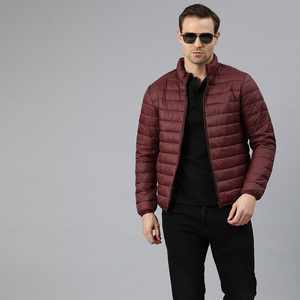 Veste d'hiver pour homme, col montant, imperméable, coupe-vent, fermeture éclair, décoration en dentelle, couleur personnalisée, logo - Service OEM, vente en gros - Product Image 4