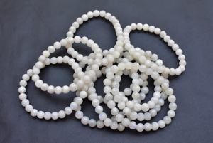 Cuentas de piedras preciosas de arcoíris, 6,7,8mm, piedra lunar, joyería, hilo de piedra Natural, cuentas sueltas - Product Image 6