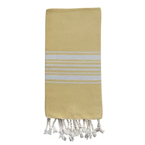 Peshtemal hamamm土耳其浴巾手工织布40x 70英寸经典条纹图案浴巾沙滩垫土耳其制造