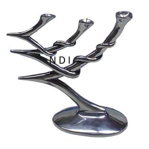 Soporte de portavelas decorativo grabado a mano de alta calidad, soporte de portavelas sostenible personalizado para uso en fiestas de boda - Product Image 1