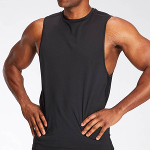 Vente en gros de logo personnalisé Débardeurs en coton spandex respirant et uni pour l'entraînement de gymnastique - Product Image 1