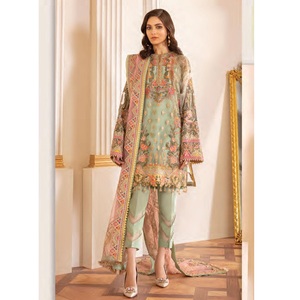 Vestido recto paquistaní e indio salwar kameez, traje étnico de diseñador de AJM, modelo de casa comercial 1060 - Product Image 4