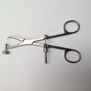 เครื่องมือศัลยกรรมสัตว์สำหรับคนถนัดซ้าย ทำจากสแตนเลส UAMED คีมจับแผ่นกระดูกสัตว์แบบใช้มือ พร้อมตัวนำเจาะ - Product Image 5
