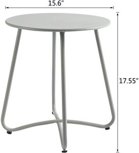 Meubles de Table élégants pour salon, hôtel, Restaurant, table d'appoint, décor de couleur blanche, meubles en fer au Design moderne, Tables basses - Product Image 2