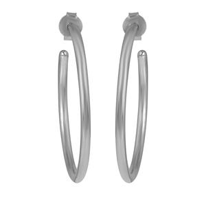 Pendientes de aro de Plata de Ley 925 chapados en oro amarillo de 18K para niñas y mujeres, joyería fina de peso ligero sin piedras preciosas - Product Image 1