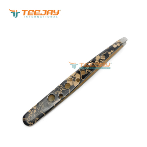 Pinzas para Cejas TEEJAY al por Mayor, las Más Vendidas, con Punta Inclinada, de Acero Inoxidable, Antiestáticas, con Punta Fina para Cejas - Product Image 2