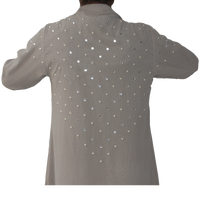Dernier modèle de Kaftan islamique ethnique élégant et modeste, uni, longueur ras du sol, pour soirée/tenue de cérémonie, en tissu Georgette de bambou, coupe droite, pour adultes