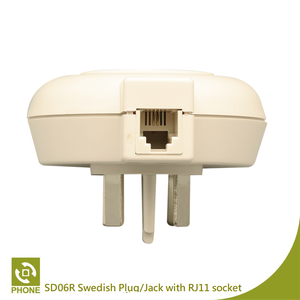 Enchufe sueco con conector estadounidense (RJ11), accesorios para teléfono - Product Image 5