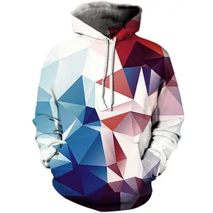 Heren Dames Digitale Bedrukte Hoodie 100% Polyester Diensten Effen Pullover Hoodies Voor Heren Dames