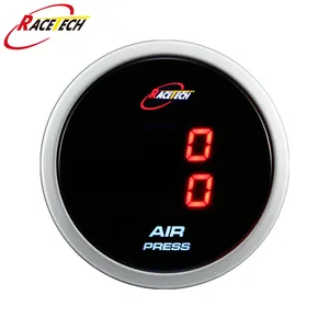 Curren — compteur de pression d'air numérique à double affichage Led rouge, pour automobile, avec capteur, 52mm