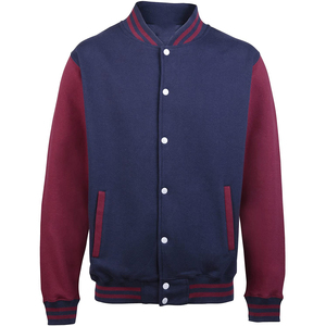 เสื้อแจ็คเก็ตผู้ชาย,แจ็คเก็ตฤดูหนาว (Oxford Navy/Burgundy) สำหรับผู้ชายผู้ชายผู้หญิงและเด็ก - Product Image 1