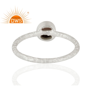 Dark Round Cut Smoky <b>Quartz</b> Gemstone <b>Ring</b> Jewelry 925 Sterling Fine Silver Women's <b>Ring</b> Jewelry Wholesaler - Product Image 3