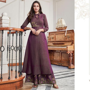 Tendance tenue de bureau Salwar Kameez costume Dupatta indien et pakistanais dames femmes porter broderie pierre travail soie Net grossiste Alphanumero - Product Image 1