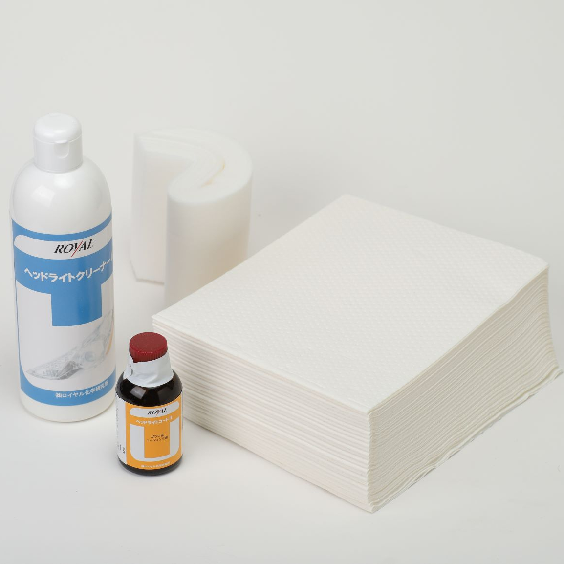 Специальный очиститель фар и агент для покрытия 2