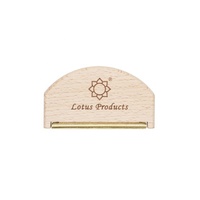Livraison gratuite avec logo Pochette en coton Ensemble complet Peigne en bois cachemire