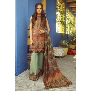 Nuevo Vestido Casual para el Césped, Diseño Pakistaní, Nuevo y Popular, Hermoso Color Rojo, Shalwar Kameez Kurta Largo - Product Image 1