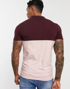 Polo de empalme de ropa de alta calidad, camiseta ajustada transpirable, camisetas suaves personalizadas - Product Image 4