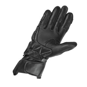 ถุงมือแข่งรถถุงมือหนังแท้ขี่รถจักรยานยนต์ถุงมือกีฬาแข่งรถจักรยานยนต์สีดำ - Product Image 2