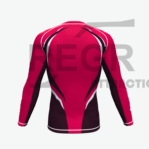 Custom Sublimated Compression Gym Shirts Long Sleeve BJJ Rashguard MMA <b>Mens</b> Rash Guard - Product Image 6