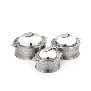 Ensemble de 3 casseroles de différentes tailles, Pot chaud de taille et de forme personnalisées pour le mariage et la vaisselle