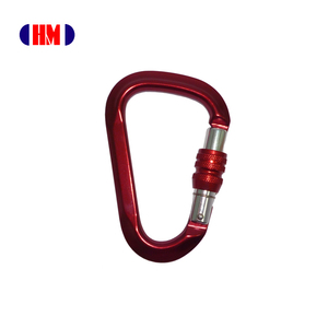Outdoor Sports 26kN HMS Type Screw Gate Hook Rescue Mountain Climbing Aluminum Carabiner - Product Image 1