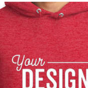 Sudadera con capucha roja de gran tamaño teñida de 320GSM Real de calidad superior 2024 - Product Image 2