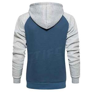 เสื้อฮู้ดผ้าฝ้ายขนแกะสำหรับผู้ชายย้อมสีล้วนดีไซน์ตามสั่งสำหรับฤดูหนาว - Product Image 3