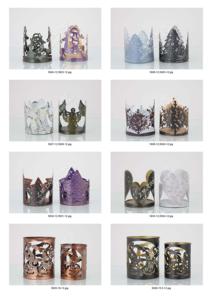 Portavelas de luz de té con diseño de hoja de hierro de Metal para el hogar, sala de estar, decoración de Hotel, nuevo soporte votivo de tendencia - Product Image 2