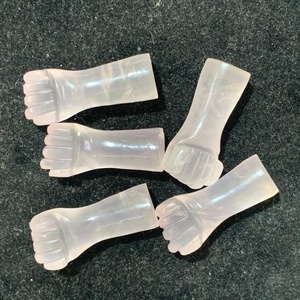 Pierres précieuses de quartz rose sculptées en vrac faites à la main pierres de sculpture humaines roses naturelles avec certificat IGI quantité minimale de commande 100 pièces - Product Image 2