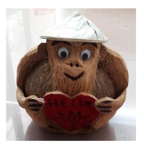 Regalos Artesanales de Coco/ Mono Hecho a Mano con Cáscara de Coco/ Mono de Coco de Vietnam 99 Gold Data - Product Image 2