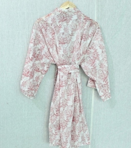 BOHO VERANO FLORAL LOOSE KIMONO VESTIDO - Product Image 6