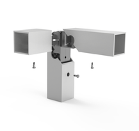 Ram Industrie TS50 - Cadre de table à manger moderne en aluminium 90x140 cm 50x50 mm pour cuisine, salon et chambre
