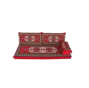 aThe Most Arabic Floor Seating Arab Floor Sofa Arab Seating Floor | 190*70cm 4 Piece Blank Case Set